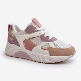 Sneakers Platform da Donna Viola Lenivia bianca 1