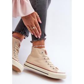 Sneakers Alte da Donna Big Star NN274278 Beige 2