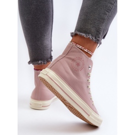 Sneakers Alte da Donna Big Star NN274277 Rosa 1