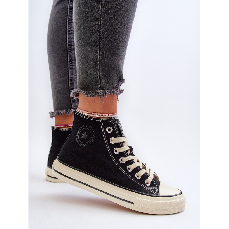 Sneakers Alte da Donna Big Star NN274283 Nere nero 2