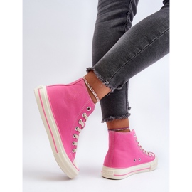 Sneakers Alte da Donna Big Star NN274282 Rosa 1