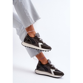 Scarpe da ginnastica da donna con sistema Memory Foam Big Star Platform NN274683 nere nero 1