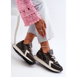 Scarpe da ginnastica da donna con sistema Memory Foam Big Star Platform NN274683 nere nero 2