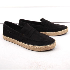 Scarpe da uomo, mocassini espadrillas slip-on, nero Big Star NN174046 1