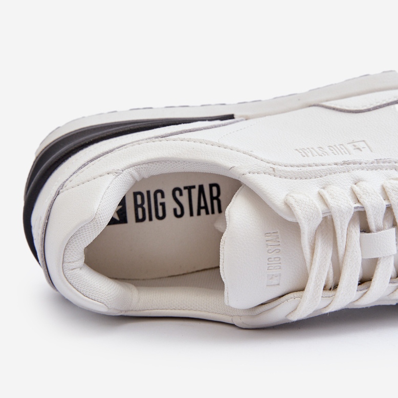 Sneakers da Uomo in Pelle Big Star NN174288 Bianche bianca 2