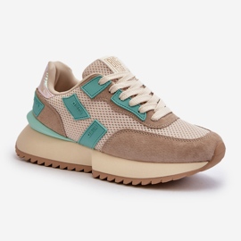 Scarpe da ginnastica da donna Big Star NN274973 Beige 2