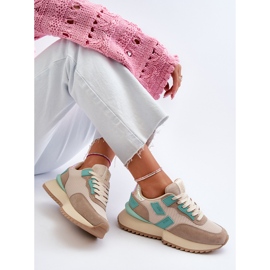Scarpe da ginnastica da donna Big Star NN274973 Beige 1