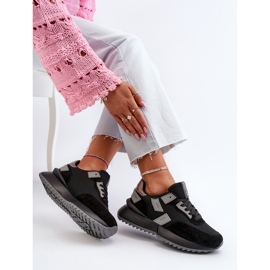 Scarpe da ginnastica da donna Big Star NN274975 Nere nero 2
