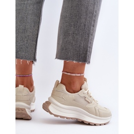 Scarpe da ginnastica da donna Big Star con sistema HI-POLY NN274A105 Beige 1