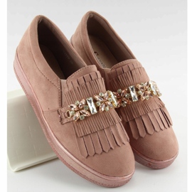 Slipons su una suola perla t277p Rosa 2