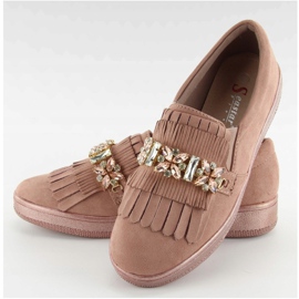Slipons su una suola perla t277p Rosa 1