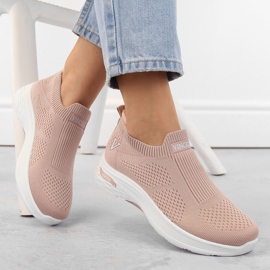 Scarpe sportive slip-on da donna rosa Vinceza 13592 1