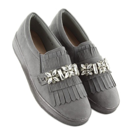 Slipons su una suola perla t277p Grigio 2