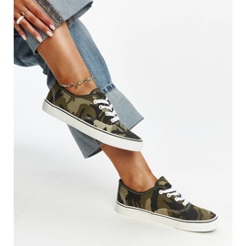 Scarpe da ginnastica militari verdi Erla verde 1