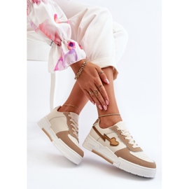 Sneakers Platform da Donna Zeparine Beige 1