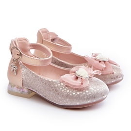 Apawwa Ballerine per bambini con fiocco rosa 3