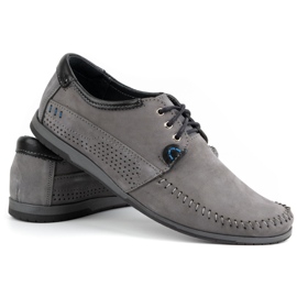 KOMODO Scarpe Mocassini da uomo 875 grigio 5