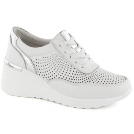 Scarpe con zeppa S.Barski W LR725 OLI254A bianco 1