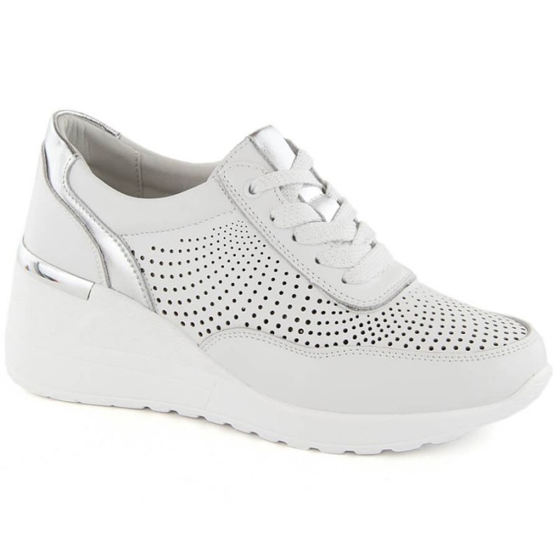 Scarpe con zeppa S.Barski W LR725 OLI254A bianco 1