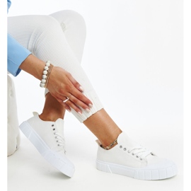 Sneakers in tessuto bianco di Eduard bianca 1