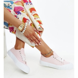 Sneakers in tessuto rosa di Eduard 1