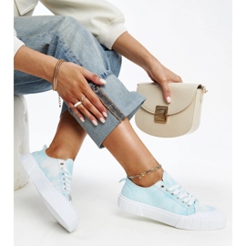 Sneakers in tessuto blu di Jerina 1