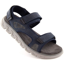 Comodi sandali con velcro Bugatti M INT1999 blu navy 1
