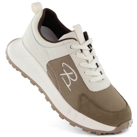 Scarpe sportive in pelle Artiker W HBH65, beige 1