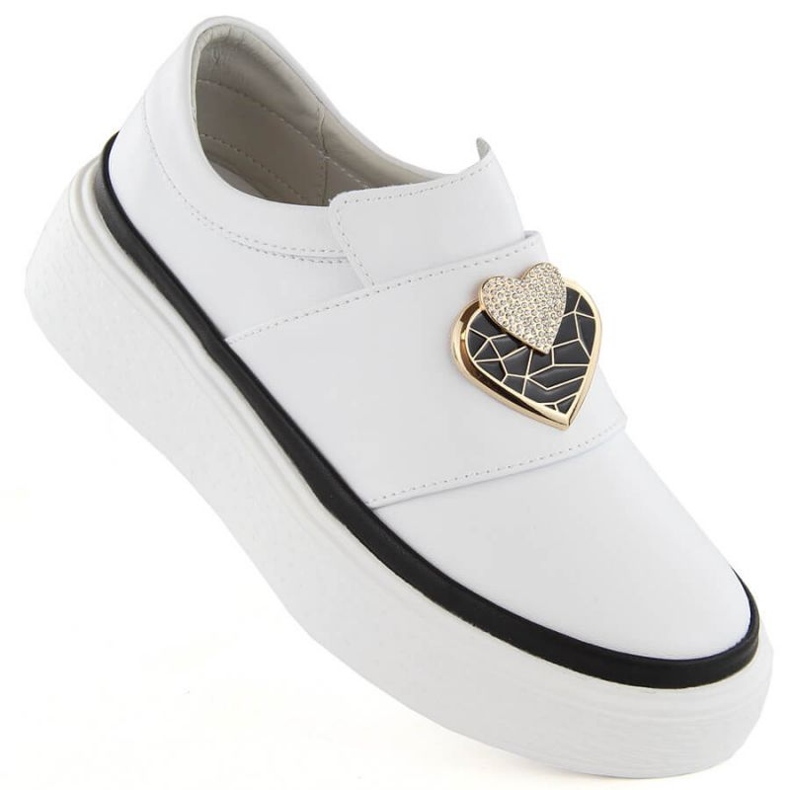 Scarpe Artiker W HBH69 in pelle, bianche bianco 1