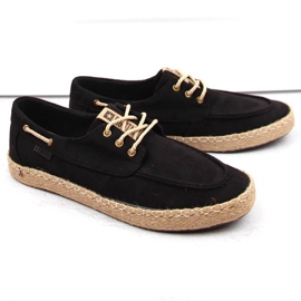 Scarpe Big Star INT1995A in camoscio nero 1