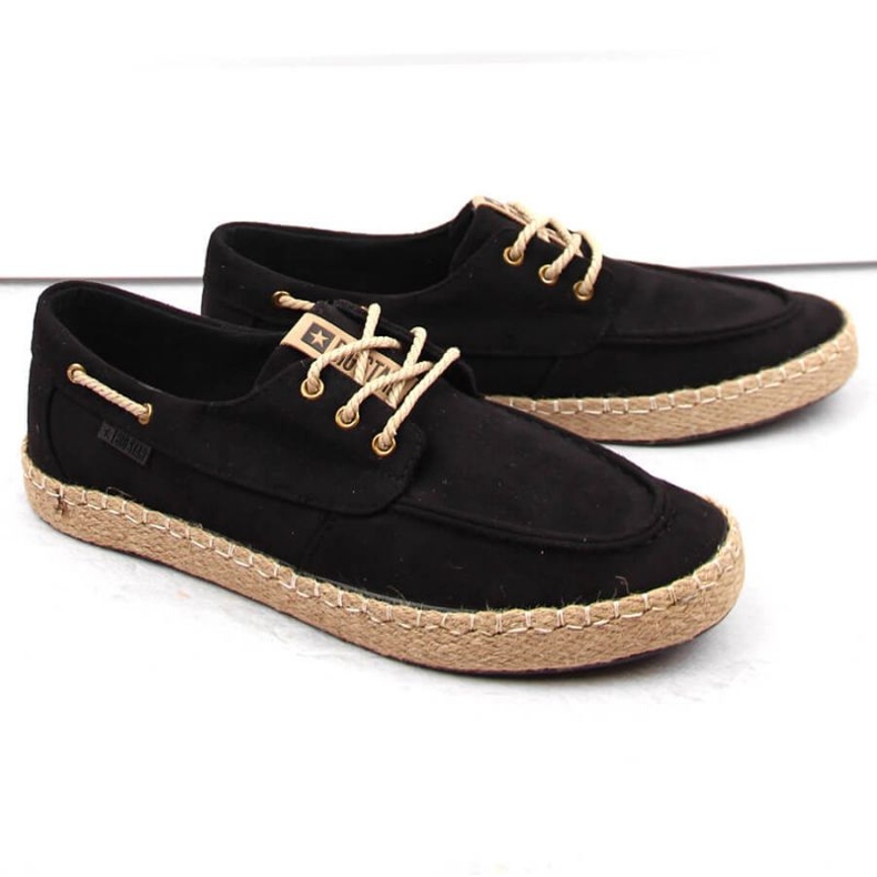 Scarpe Big Star INT1995A in camoscio nero 1