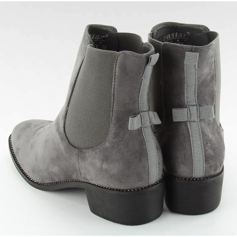 Stivaletti Chelsea con fiocco M270 Grey grigio 1
