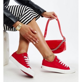 Sneakers Cross Jeans da donna di colore rosso 1