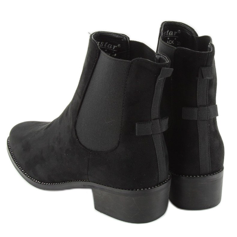 Stivaletti Chelsea con fiocco M270 neri nero 1