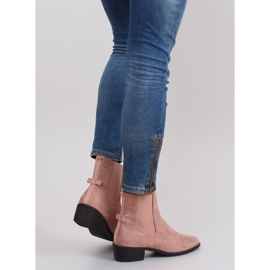 Slanciati stivaletti Chelsea con fiocco M270 Pink rosa 1