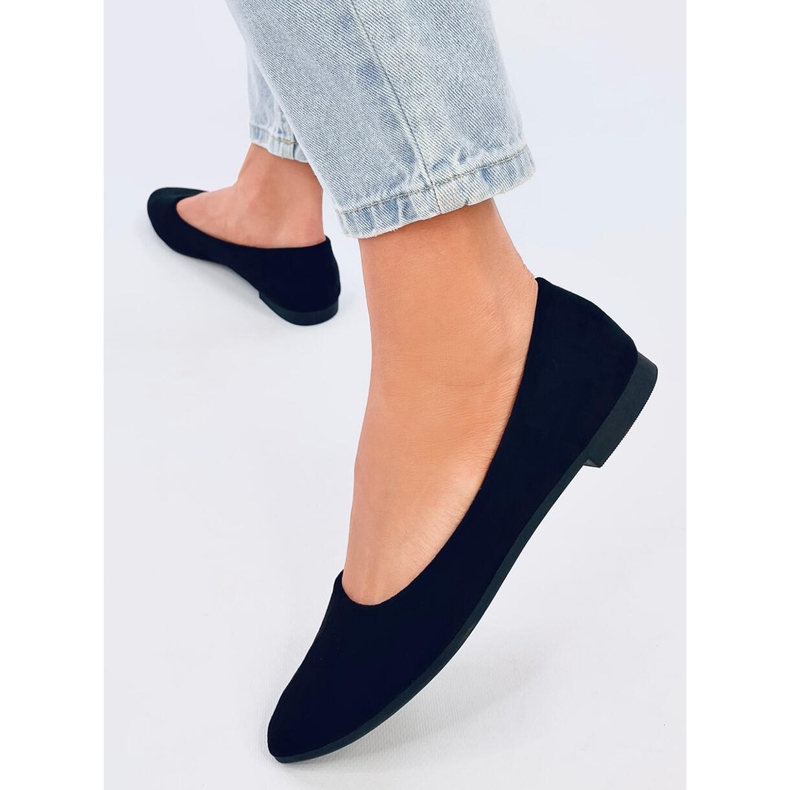 Ballerine con inserto Keys in pelle Black nero 2