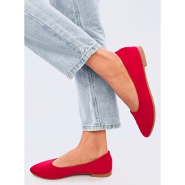 Keys Ballerine con soletta in pelle rossa rosso 1