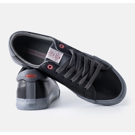 Sneakers Cross Jeans da uomo nere e grigie nero 1
