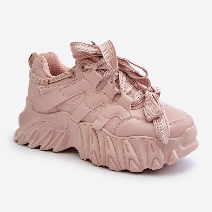 Sneakers da Donna con Suola Grossa, Rosa Ellerai 1