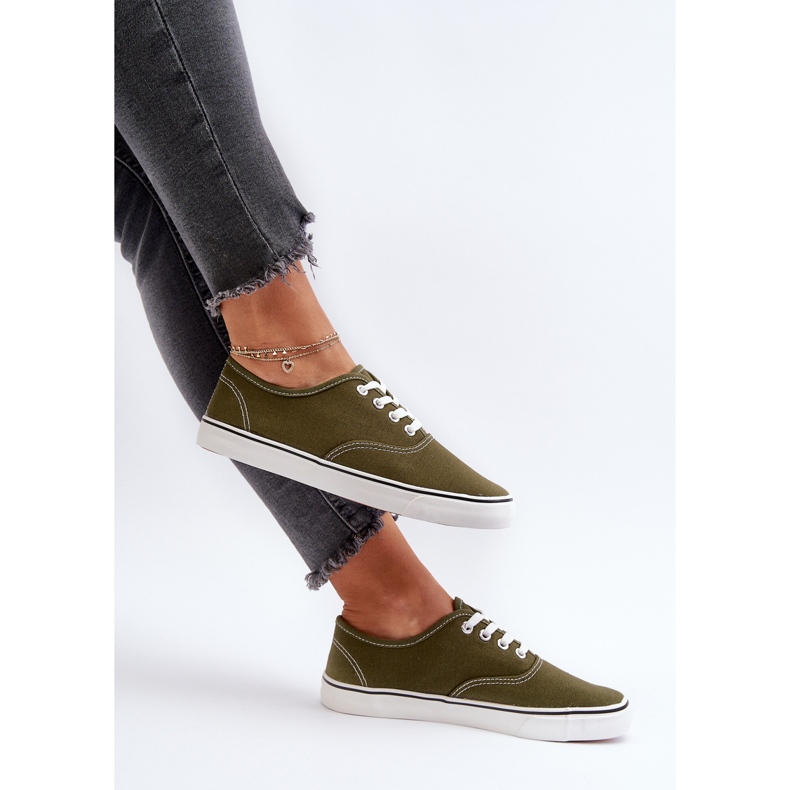 Sneakers Classiche da Donna Sneakers Verde Scuro Olvali 1