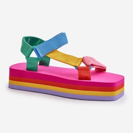 Sandali Platform da Donna Multicolor Edireda multicolore 1