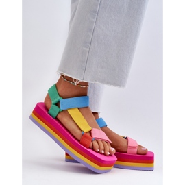 Sandali Platform da Donna Multicolor Edireda multicolore 2