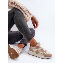 Sneakers Platform da Donna Multicolor Lenivia beige 2