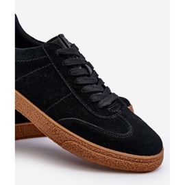 Scarpe da ginnastica da uomo in pelle scamosciata Big Star NN174187 Nere nero 2