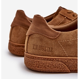 Sneakers da uomo in pelle scamosciata Big Star NN174186 Cammello marrone 1