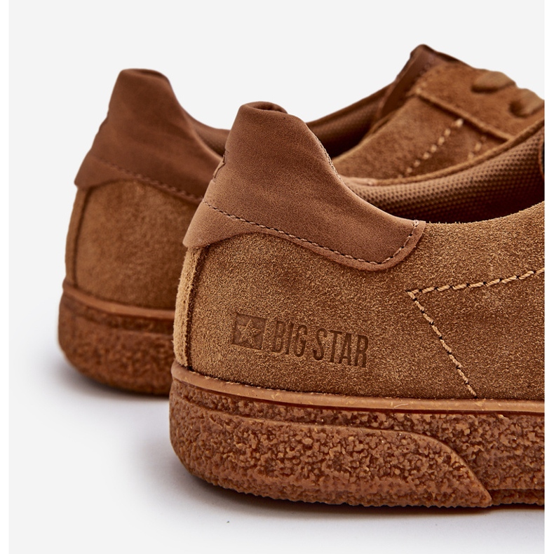 Sneakers da uomo in pelle scamosciata Big Star NN174186 Cammello marrone 1