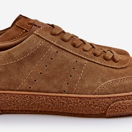 Sneakers da uomo in pelle scamosciata Big Star NN174186 Cammello marrone 2