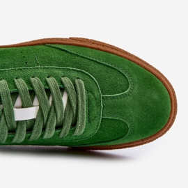 Sneakers da uomo in pelle scamosciata Big Star NN174188 Verde 1