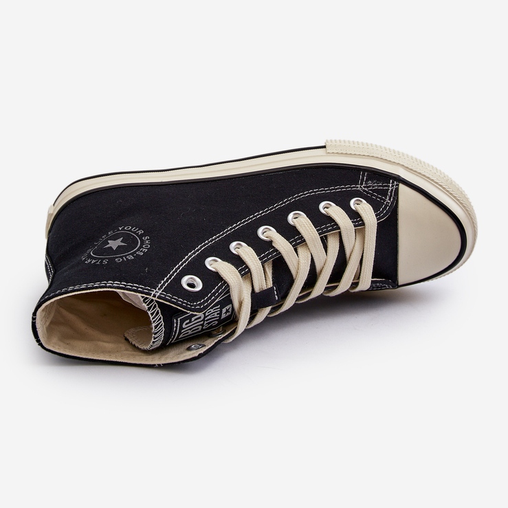 Sneakers Alte da Uomo Big Star NN174109 Nere nero 1