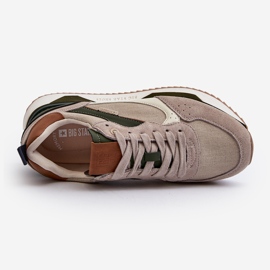 Scarpe da ginnastica da uomo Memory Foam System Big Star NN174349 Beige 2